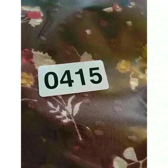 Madewell Ruffle Peplum Swing Top In Clipdot Maroon Carnation Toss. XS - Picture 13 of 13